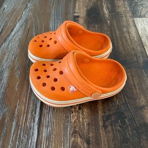 Crocs toddler crocband clog, orange, size C5
